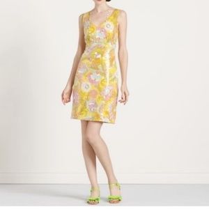 Kate Spade Naomi "Paley Paisley" FULL SEQUIN FLORAL Print Dress Size 8.